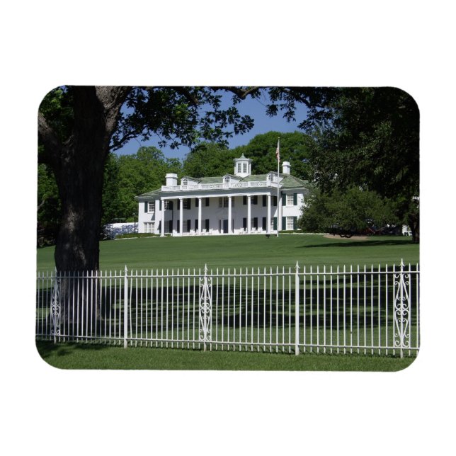 Mount Vernon Replica vid White Sten Sjö i Dallas Magnet (Horisontell)