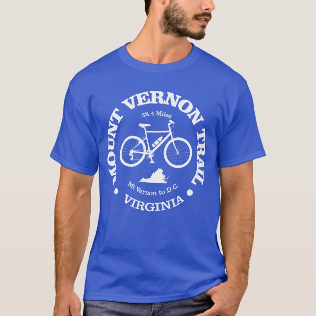 Mount Vernon Trail (cykling) T Shirt (Framsida)
