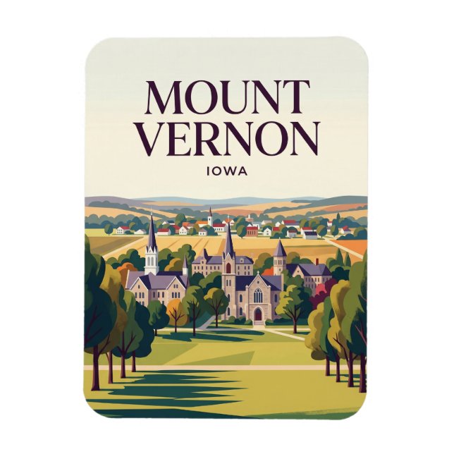 Mount Vernon USA Magnet (Vertikal)