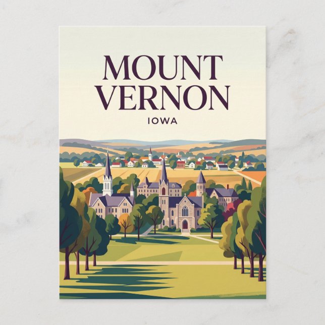 Mount Vernon USA Vykort (Framsida)