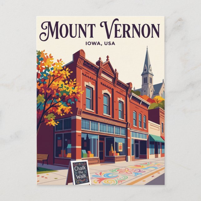 Mount Vernon USA Vykort (Framsida)