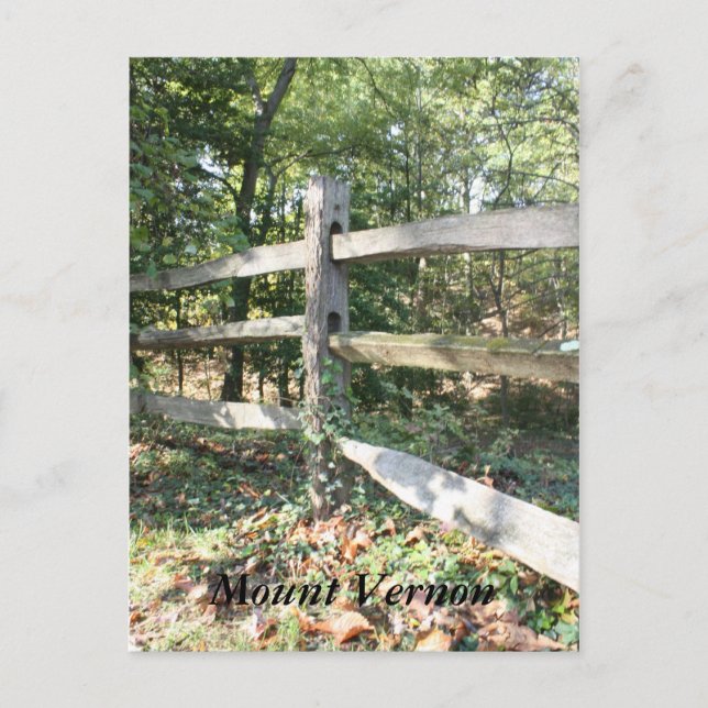 Mount Vernon Vykort (Framsida)