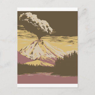 Mount Vesuvius Erupts Vykort