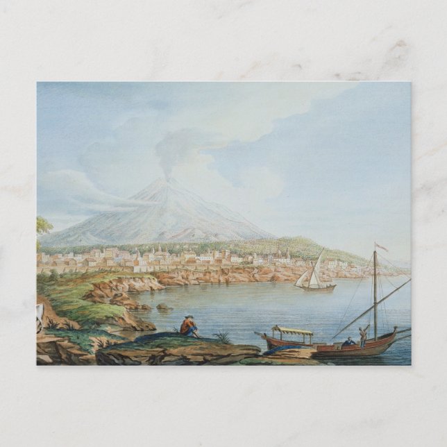 Mount Vesuvius, platta 36 från Campi Phlegraei: Ob Vykort (Framsida)