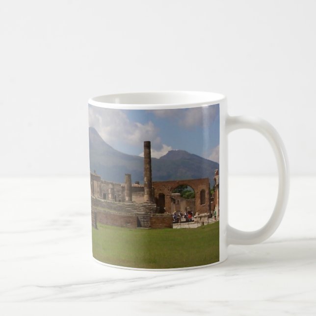 Mount Vesuvius Pompeii Kaffemugg (Höger)