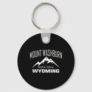 Mount Washburn Wyoming Klättring Summit Club Utomh Nyckelring