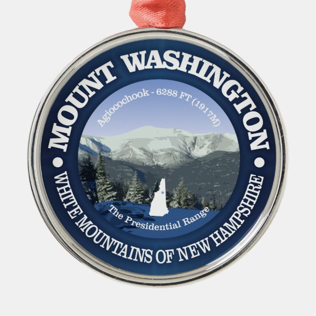 Mount Washington Julgransprydnad Metall (Framsidan)