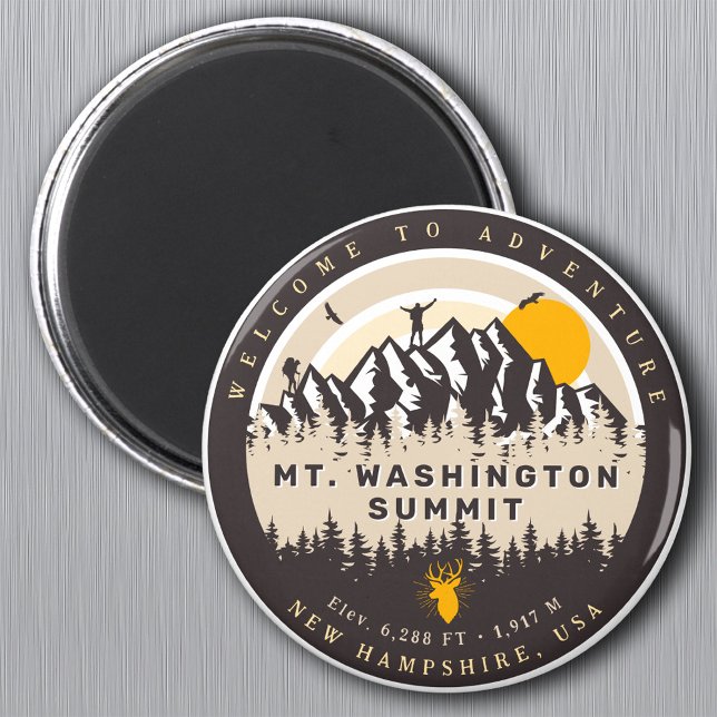 Mount Washington New Hampshire Hike Camping Magnet (Skapare uppladdad)
