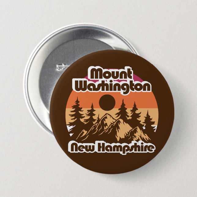 Mount Washington New Hampshire Knapp (Framsida & baksida)
