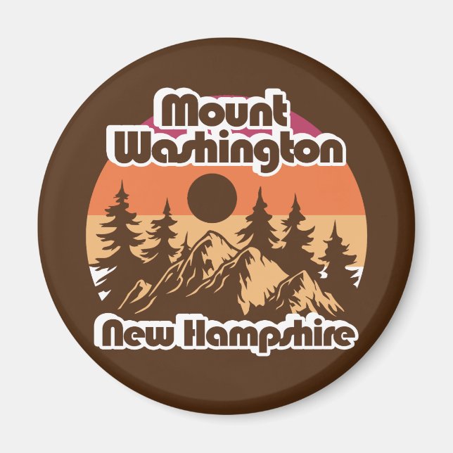 Mount Washington New Hampshire Magnet (Framsidan)