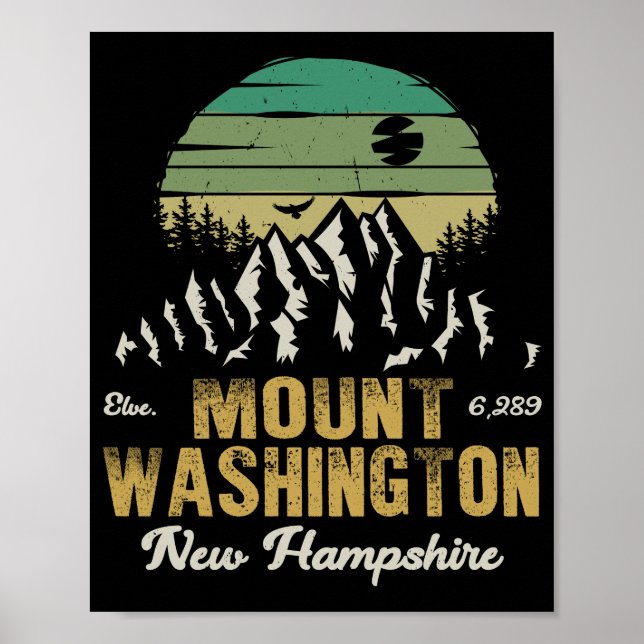 Mount Washington New Hampshire Poster (Framsidan)