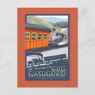 Mount Washington, New HampshireCog Railroad Vykort