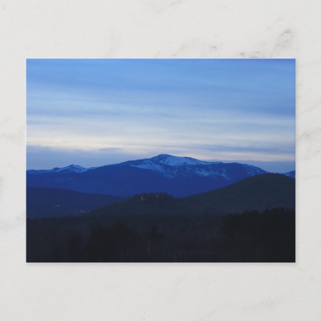 Mount Washington Twilight Vykort (Framsida)