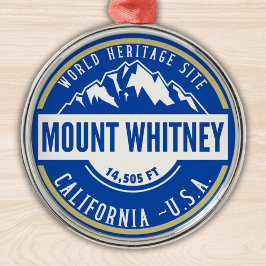 Mount Whitney: A Crown of California’s Sierra Neva Julgransprydnad Metall