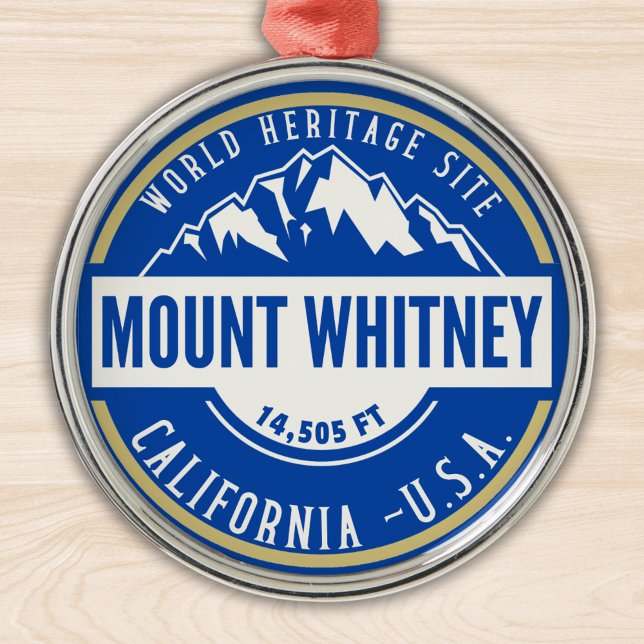 Mount Whitney: A Crown of California’s Sierra Neva Julgransprydnad Metall (Skapare uppladdad)