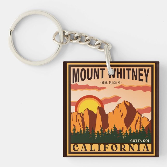 Mount Whitney California Sierra Nevada Vintage (Framsidan)