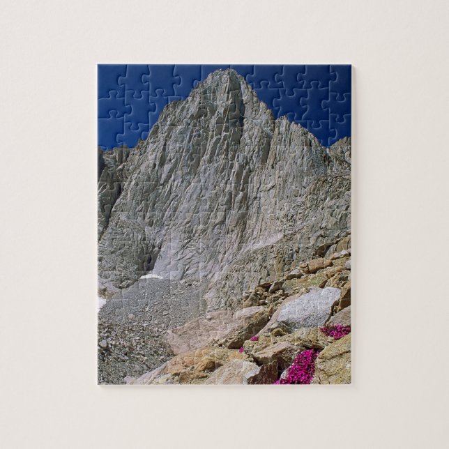 Mount Whitney och Wildblommor Pussel (Vertikal)