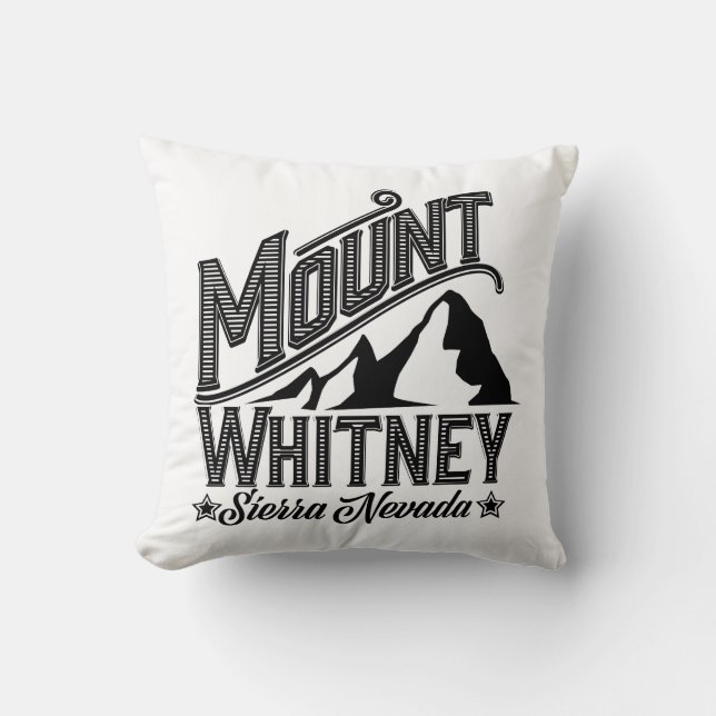 Mount Whitney Sierra Nevada Reseposter Kudde (Framsida)