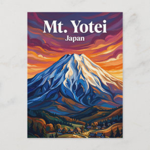Mount Yotei Japan blir Yotei-berget Japan Vykort