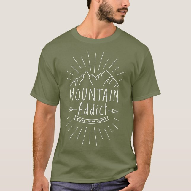 Mountain Addict T-shirt (Framsida)