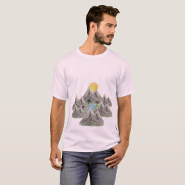 Mountain Adventure – Akvarell Natur T-Shirt