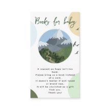 Mountain Adventure Baby Shower Books for Baby