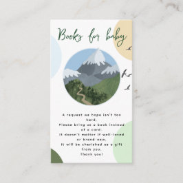 Mountain Adventure Baby Shower Books for Baby Tilläggskort