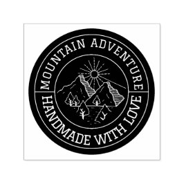 Mountain Adventure | Handgjord med Kärlek Anpassad Självfärgande Stämpel
