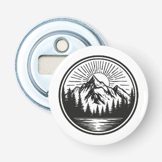 Mountain Adventure Logotyp | Camping-märke | Utomh Flasköppnare