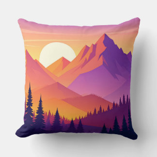 Mountain Adventure Pillow - Hiking Outdoor Nature  Kudde