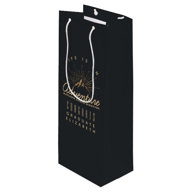Mountain Adventure Rustic Grattis Examensarbete (Framsidan Vinklad)