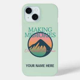 Mountain Adventures Making Memories iPhone 15-fodr