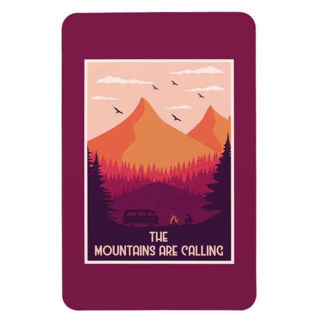 Mountain Älskare Magnet (Vertikal)