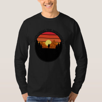 Mountain and Forest Scene  100 T Shirt