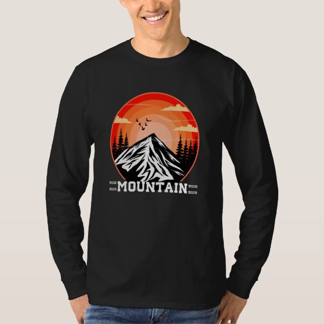 Mountain and Forest Scene  74 T Shirt (Framsida)