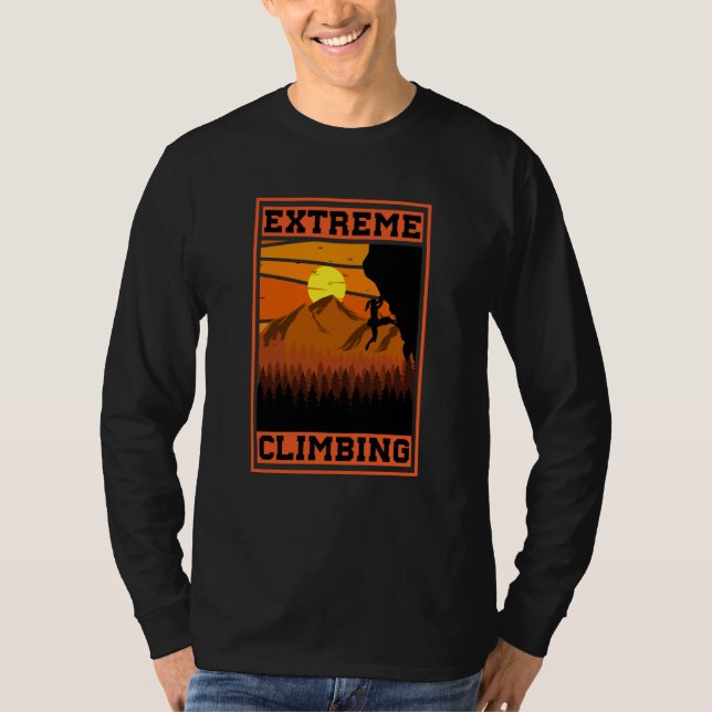 Mountain and Forest Scene Silhouette  70 T Shirt (Framsida)