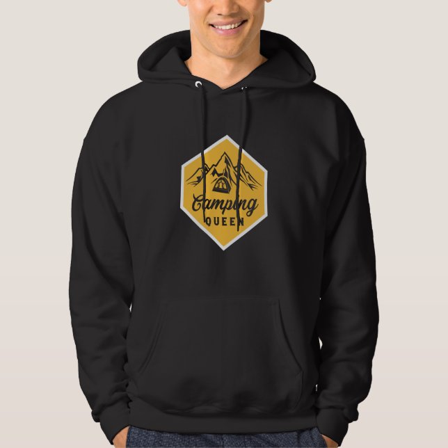 Mountain and Forest Scene Silhouette  96 Hoodie (Framsida)