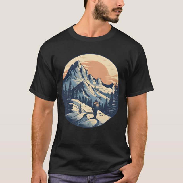 Mountain Äventyr T Shirt (Framsida)