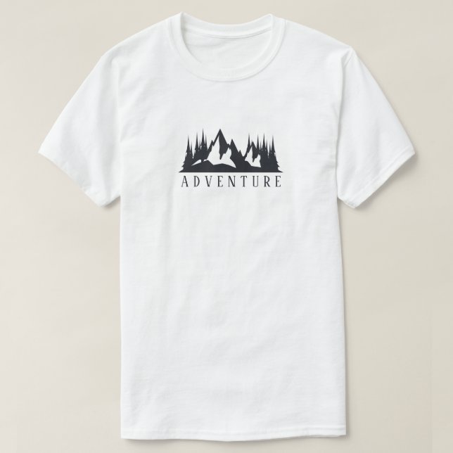 Mountain Äventyr T Shirt (Design framsida)