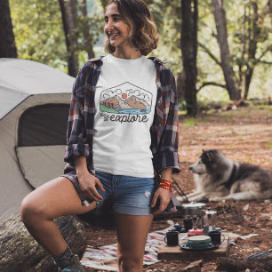 Mountain Äventyr Time to Explore T Shirt