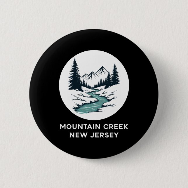 Mountain Bäck New jersey Sticker Knapp (Framsida)