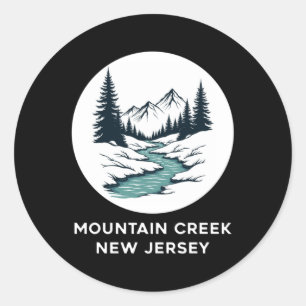Mountain Bäck New jersey Sticker Runt Klistermärke