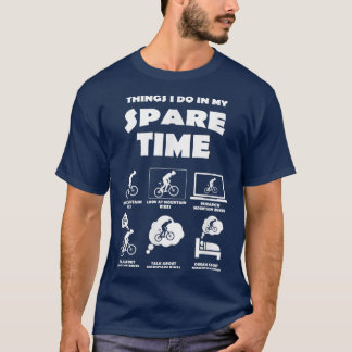 Mountain Bike Älskare Grandma Grandpa Mamma Pappa T Shirt