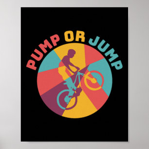 Mountain Bike Älskare Pump Eller Hopp Pump Spår Cy Poster
