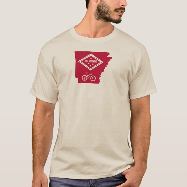 Mountain Bike Arkansas T Shirt (Framsida)