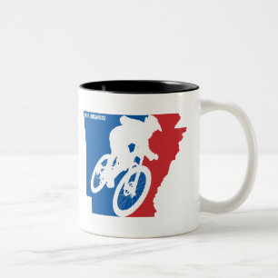 Mountain Bike Arkansas Två-Tonad Mugg