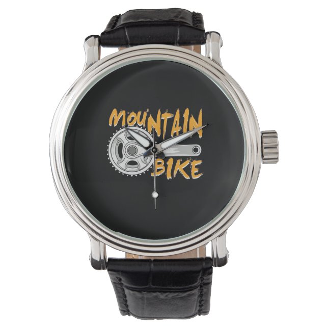 Mountain Bike Art Armbandsur (Framsida)
