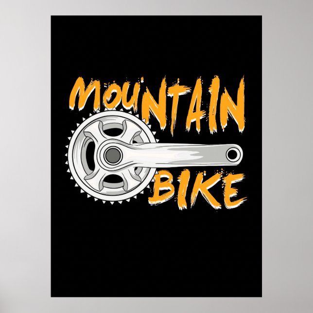 Mountain Bike Art Poster (Framsidan)