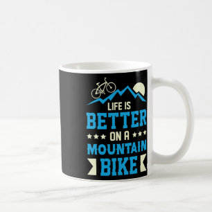 Mountain Bike Bättre Liv Mtb Cykling Bikers Och T  Kaffemugg