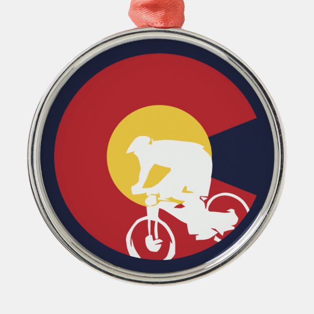 Mountain Bike Colorado Julgransprydnad Metall (Framsidan)